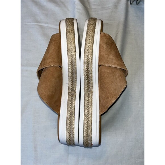 NWOT Calvin Klein Jupare Women Slip-on Sandals Size 9 , Tan Suede READ - Picture 3 of 11